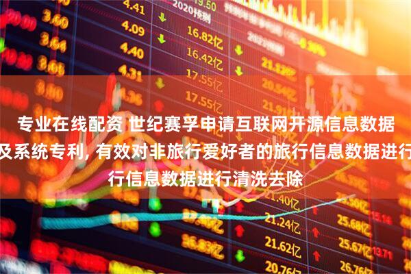 专业在线配资 世纪赛孚申请互联网开源信息数据清洗方法及系统专利, 有效对非旅行爱好者的旅行信息数据进行清洗去除